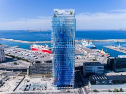 French Architect Jean Nouvel Has Completed An Office Skyscraper In Marseille With A Concrete Facade Painted In Jean Nouvel Skyscraper Skyscraper Architecture