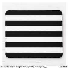 Black And White Striped Mouse Pad Black And White Stripes Mousepad Zazzle Com En 2020