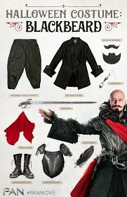Dress The Part Of Pan S Blackbeard The Pirate All Pirates Fear Played By Hugh Jackman An Array Of Black Cl Beard Costume Black Beard Pirate Red Beard Pirate