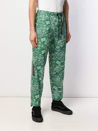 Discover saks for me, a personalized online catalogue of your favorite designers & styles. Diesel Cotton Bandana Print Trousers In Green For Men Lyst
