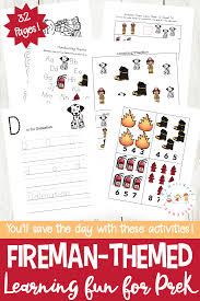 Free Firefighter Printables For Preschool And Kindergarten