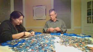 Jigsaw puzzles with unusual shapes. A Giant Collaborative Puzzle Helped Occupy Participants During Lockdown The Washington Post