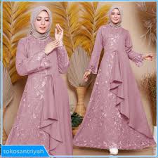 20 baju muslim pesta modern elegan 2021. Harga Gamis Brokat Terbaru Terbaru Juni 2021 Biggo Indonesia