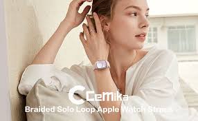 CeMiKa Braided Solo Loop Straps Compatible with Apple Watch Strap 41mm 40mm  38mm 42mm, Stretchy Straps Elastic Sport Band for Apple Watch SE/iWatch  Series 10 9 8 7 6 5 4 3