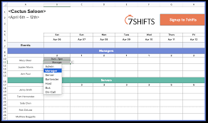 Workule template weeklyule1 plan monthly planner excel blank. How To Make A Restaurant Work Schedule With Free Excel Template 7shifts