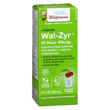 Walgreens Wal Zyr Childrens 24 Hour Allergy Liquid Cherry