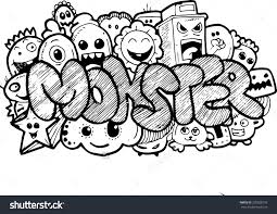 See more ideas about graffiti drawing, graffiti, easy graffiti drawings. Monster Cartoon Handdrawn Doodle Stock Illustration 329828795 Doodle Art Letters Sharpie Drawings Graffiti Doodles