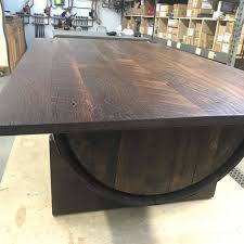 After aging for many, many seasons in the heart of the bluegrass, these used barrel staves and barrel heads are lightly sanded, sealed, and reinforced to insure. Whisky Barrel Coffee Table From Dutchcrafters Amish Furniture