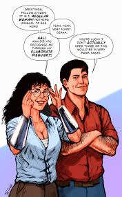 Diana prende in giro Clark per la sua scelta del travestimento (OC) :  r/superman