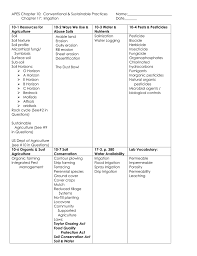 Distinguish between chronic undernutrition (hunger) and 9. Chapter 10 And 17 Agriculture