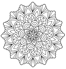 For centuries, in many cultures (eg tibet), the mandala is used as a tool to facilitate meditation. Mandala Flower With Leaves Mandalas Adult Coloring Pages