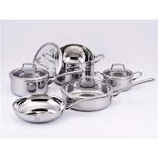 Kucht Culinary Professional 3 Ply Stainless Steel 10 Piece Cookware Set K16020 Reno Depot