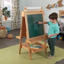 Kidkraft Deluxe Wood Easel 62005 In 2020 Wood Easel Wooden Easel Kids Easel