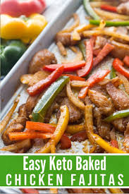 Saute the chicken, salt, and spices for 3 minutes. Easy Keto Baked Chicken Fajitas Low Carb Friendly Kasey Trenum