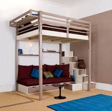 This isn't a loft bed, but it's still a totally ingenious idea. Contemporary Bedroom Loft Bed Adult Loft Bed Frame Cool Loft Beds Loft Bed Plans