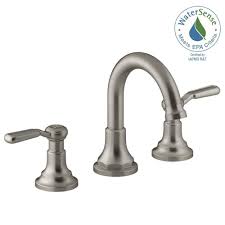 Kohler Worth 8 In Widespread 2 Handle Bathroom Faucet In Vibrant Brushed Nickel K R76257 4d Bn Bathroom Faucets Sink Faucets Faucet