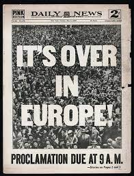 Imprint The Best Design Blog Written By Top Illustrators Designers Victory In Europe Day Wwii Posters Historical Newspaper