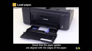 Problèmes pour installer l'imprimante canon. Pixma Mx490 Loading The Paper Youtube