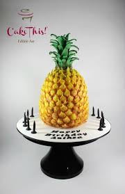 Birthday Rose Gold Pineapple Cake Design A 3d Pineapple Cake For A Young Lady Who Adores Anything And Everything Pineapple Pineapple Cake Pineapple Birthday Pinapple Cake