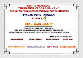 We did not find results for: Contoh Piagam Penghargaan Badminton
