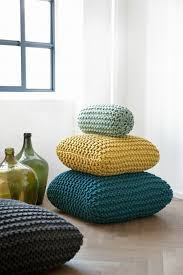 Moderne Pouf Sitzkissen Fur Den Boden Indoor Kissen Bodensitzkissen Hakeln Decke Stricken Ohne Nadeln Kissen Stricken Haus Hakeln
