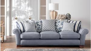 White modular preconfigured fabric sofa. Living Room Furniture Living Room Decor Domayne Australia