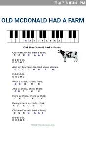 A child learning to play is going to have to have some knowledge of notes before they learn. Old Macdonald Had A Farm Nursery Rhymes Piano Sheet Music Piano Notes Songs Piano Sheet Music Piano Music With Letters