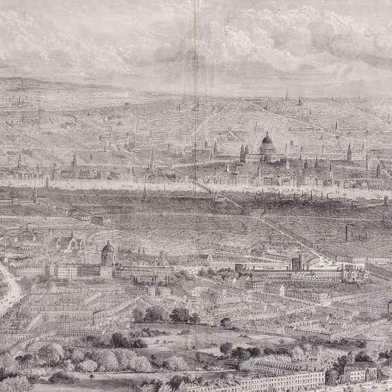 London from the south side of the Thames 1861 - LASSCO - England's prime resource for Architectural Antiques, Salvage Curiosities