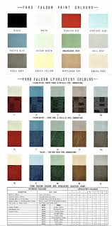 1960 Ford Xk Falcon Colour Chart