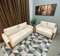 Conjunto de Sofá Adonis com 2 e 3 Lugares Tecido Linho Luxury