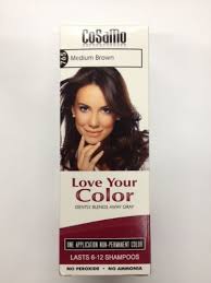 Cosamo Love Your Color No Ammonia No Peroxide Hair Color 765 Medium Brown Pack Of 3 Com Hair Color Without Ammonia Non Permanent Hair Color Peroxide Hair