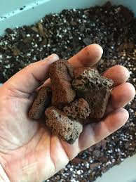 Decide how much soil you'll need at the end, and make half of it potting soil. I M Attempting To Make My Own Soil For Succulents Cacti I Wanted To Add Lava Rocks To The Mix But They Are Pretty Big Breaking Them Down Is A Long Process Any Tips On