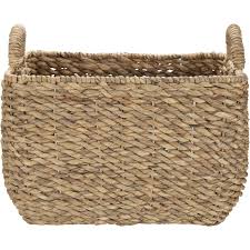 What do you want your storage basket to be made of? Kodu Rounded Rectangular Basket With Handles Medium Big W