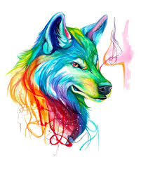 Image of top coloring pages cool zecora witch doctor color anime. Anime Wolves Rainbow Colors Vtwctr