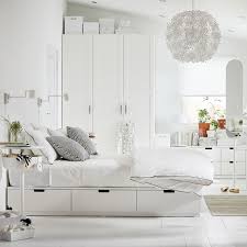 Nordli Bettgestell Mit Schubladen Weiss Ikea Deutschland In 2020 Bed Frame With Storage Ikea Bed Bed Frame