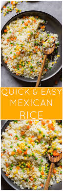 Healthy mexican rice that tastes amazing! 6 Ingredient Mexican White Rice Little Broken