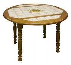 Table ronde de jardin indra fer forgé diamètre 70 cm table d'extérieur terrasse. Table Ronde Carrelee A Volets