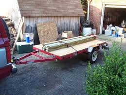 This is the inexpensive folding 4'x8' haulmaster 1200 lb flatbed trailer (deck not included) that goes for about $300 at harbor freight. The Much Overdue Harbor Freight Trailer Thread Long With Pics Sport Bikes