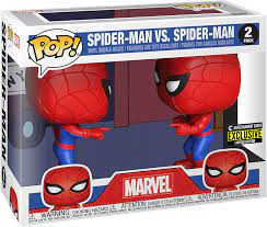 Amazon Com Spider Man Imposter Pop Vinyl Figure 2 Pack Entertainment Earth Exclusive Toys Games