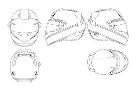 Download Blueprint Of Bell Helmet Blueprint Character Model Sheet Bell Helmet Blueprints