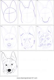 Learn to draw animals, flowers, people, cartoons and much more. How To Draw German Shepherd Dog Face Printable Step By Step Drawing Sheet Drawingtutorials101 Com Dog Face Drawing Animal Drawings Drawing Sheet