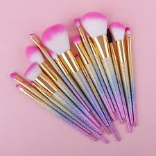 docolor unicorn makeup brushes set
