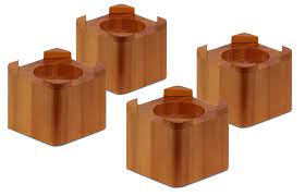 Under bed storage, furniture risers. Honey Can Do Wood Bed Risers Multicolor Pack Of 4 Walmart Com Walmart Com