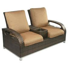 Hamptons Reclining Loveseat Love Seat Outdoor Recliner Furniture Loveseat