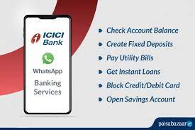 Icici bank offers financing & trading services including business checking account & attractive interest rates on corporate certificates of deposit to help your business! New Icici Bank Whatsapp Banking Services Create Fd Pay Utility Bills