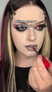Bitten Cherry Lips Makeup Tutorial for Bold Looks