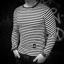 Saw something that caught your attention? Striped Long Sleeve Tee Black White Cross Rodace Hotrod And Motorcycle Lifestyle Apparel