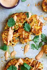 Roasted Shawarma Cauliflower Steaks With Harissa Tahini What Jew Wanna Eat Recipe Harissa Recipes Cauliflower Steaks Grilled Cauliflower