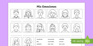 My Emotions Worksheet Worksheet Spanish Spanish Ks2