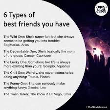 They are very emotional and sensitive, and care deeply about matters of the. ð˜»ð˜°ð˜¥ð˜ªð˜¢ð˜¤ ð˜´ð˜ªð˜¨ð˜¯ð˜´ ð˜£ð˜°ð˜°ð˜¬ 2 3 6 Types Of Best Friends You Have Wattpad